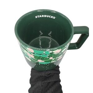 Starbucks Holiday 2022 Dark Green Marbled Pink Forest Venetian #224